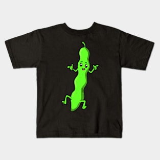 Cartoon Green Bean Kids T-Shirt